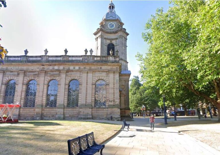 Birmingham Cathedral in Birmingham Town Centre – areas covered by Birmingham Auto Electrics.