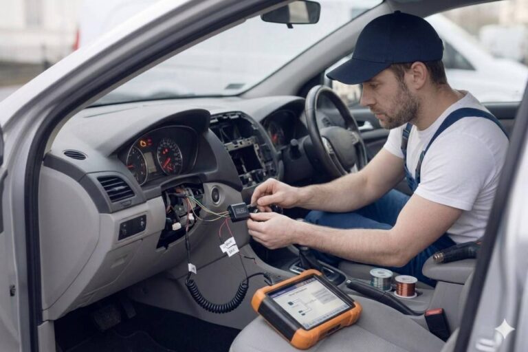 Ghost Immobiliser Installation Birmingham – auto electrician installing a Ghost immobiliser for Birmingham Auto Electrics.