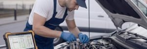 Alternator Repair Birmingham – auto electrician replacing an alternator for Birmingham Auto Electrics.