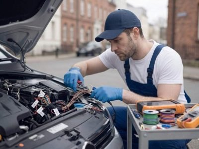 Car Wiring Repairs Birmingham – auto electrician repairing car wiring and electrical cables for Birmingham Auto Electrics.