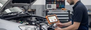 VAG Specialist Services Birmingham – auto electrician working on a VAG vehicle for Birmingham Auto Electrics.